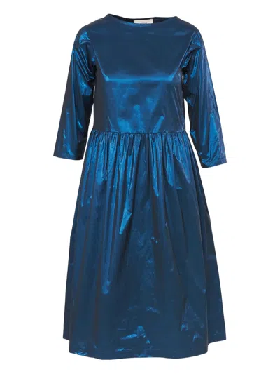 Pre-owned Minina Metallic Midi Dress