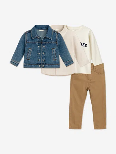 Mininio Baby Boys 4 Piece Trouser Set In Multi