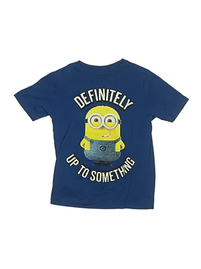 Pre-owned Minions Kids' Short Sleeve T-shirt In Blue