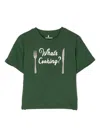 Shop Minirodini What`s Cooking Sp Short Sleeves T-shirt In Green
