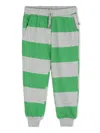 Mini Rodini Stripe Sweatpants In Green
