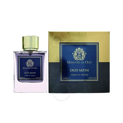 Ministry Of Oud Unisex Oud Satin Extrait De Parfum Spray 3.4 oz Fragrances 6294659987254 In Yellow