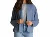 Ministry Of Supply Open Front Wool Blend Cardigan In Indigo Heather