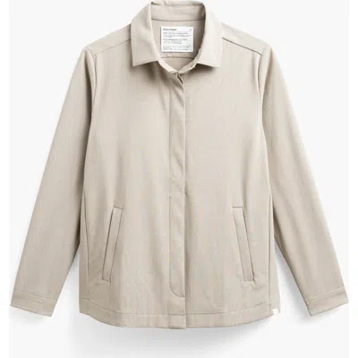 Ministry Of Supply Velocity Shirt Jacket In Flax