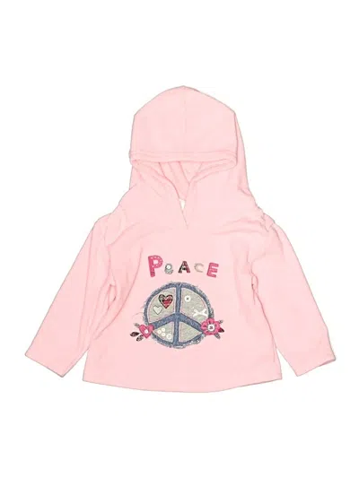 Pre-owned Miniwear Kids' Zip Up Hoodie In Pink