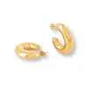 Mink&ivy Men's The Serena Chunky Gold Hoops Tarnish Free & Lightweight In Gold