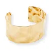 Mink&ivy Women's Cuff Bangle Tarnish Free Indian Gold Plated