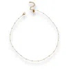 Mink&ivy Women's The Liane Dainty Beaded Chain Tarnish Free Gold Adjustable Length Necklace In Gold