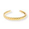 Mink&ivy Women's Twisted Indian Gold Bangle Tarnish Free In Gold