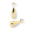 Mink&ivy Women's White / Gold Natural Fresh Waterr Pearl Dangle Statement Earrings Indian Gold Plated