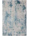 Mink Home Alloy All341 12'x15' Area Rug In Blue