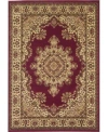 Mink Home Closeout Km Home Umbria 1191 Area Rug In Burgundy