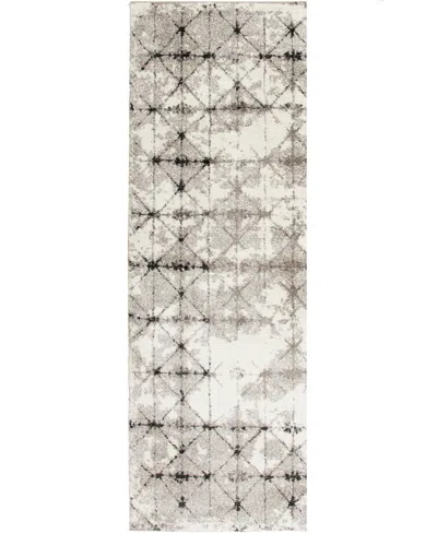 Mink Home Gemini Constellation 2'3"x7'7" Runner Area Rug In Gray