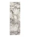 Mink Home Gemini Equinox Area Rug, 2'3x7'7 In Gray