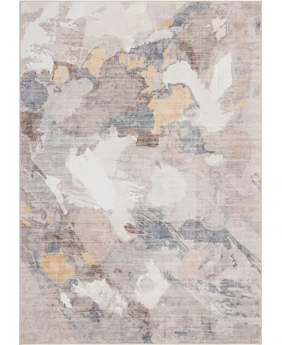 Mink Home Homewell Machine Washable Ham4001 4'11"x6'11" Area Rug In Multi