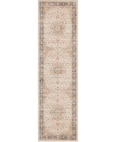 Mink Home Homewell Machine Washable Ham4002 2'x6'11" Runner Area Rug In Brown