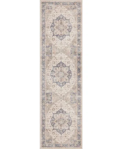Mink Home Homewell Machine Washable Ham4005 2'x6'11" Runner Area Rug In Brown