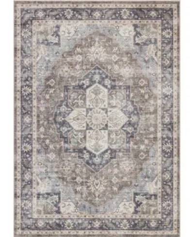 Mink Home Homewell Machine Washable Ham4006 Rug Collection In Brown