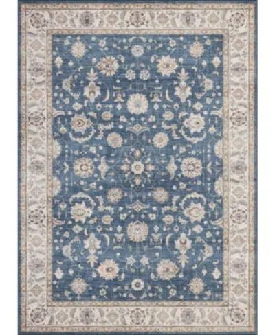 Mink Home Homewell Machine Washable Ham4007 Rug Collection In Blue