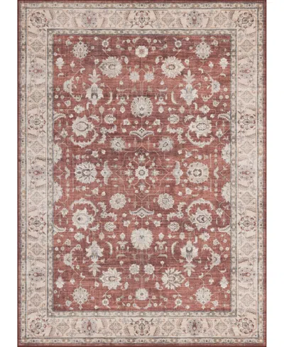 Mink Home Homewell Machine Washable Ham4008 9'x12' Area Rug In Brown