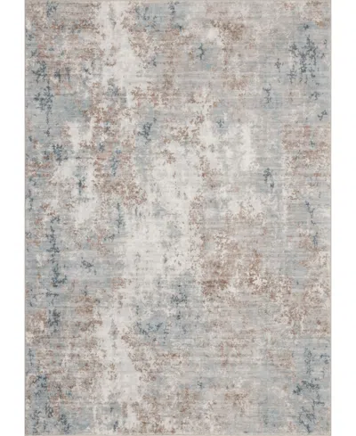 Mink Home Homewell Machine Washable Met8003 2'x2'11" Runner Area Rug In Gray