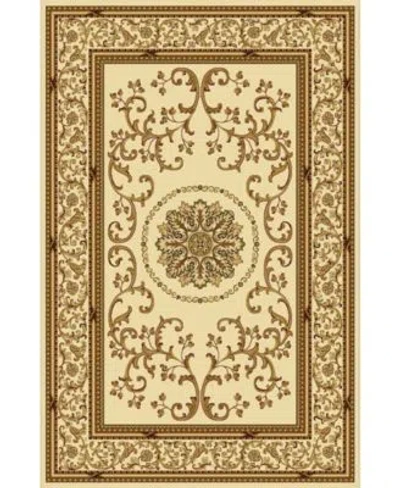 Mink Home Km Home Navelli Ivory Area Rug Collection In Red