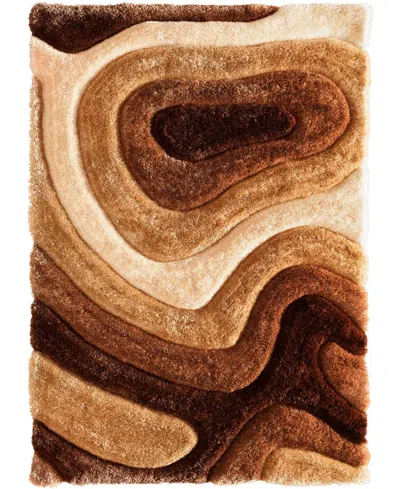 Mink Home Magna Pangea 6'6"x9'6" Area Rug In Brown