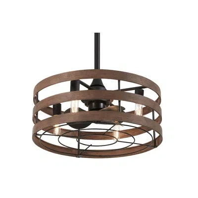 Minka Aire 26'' 3 - Blade Led Standard Ceiling Fan With Remote Control And Light Kit Included In Coal