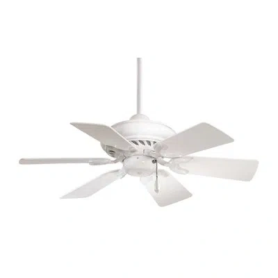 Minka Aire 32" Supra 6 - Blade Standard Ceiling Fan With Pull Chain In White