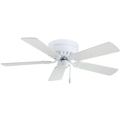 Minka Aire 42" Mesa 5 - Blade Standard Ceiling Fan With Pull Chain In White