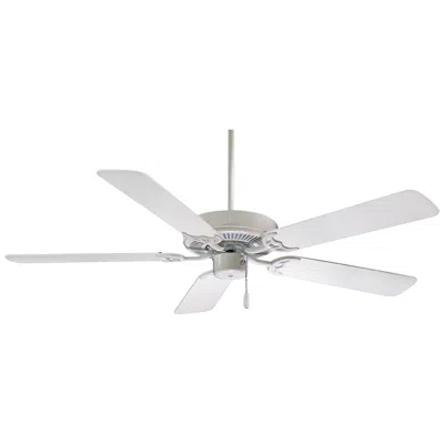 Minka Aire 42"  Contractor White Ceiling Fan W/ White Blades