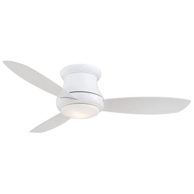 Minka Aire 44"  Concept Ii White Flushmount Led Ceiling Fan With Remote