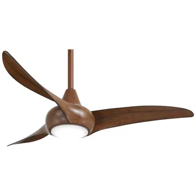 Minka Aire 44"  Light Wave Distressed Koa Led Ceiling Fan With Remote