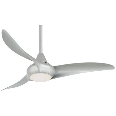 Minka Aire 44"  Light Wave Silver Led Modern Ceiling Fan With Remote