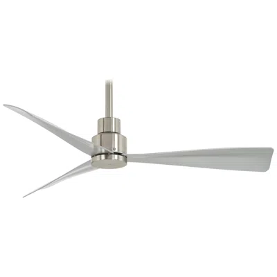 Minka Aire 44"  Simple Brushed Nickel Outdoor Ceiling Fan With Remote