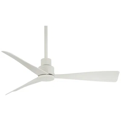 Minka Aire 44"  Simple White Outdoor Ceiling Fan With Remote Control