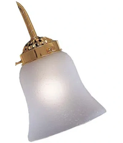 Minka Aire 4.5" H Glass Bell Ceiling Fan Fitter Shade ( Screw On ) In Etched Marble