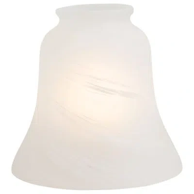 Minka Aire 4.5" H Glass Bell Ceiling Fan Fitter Shade ( Screw On ) In White