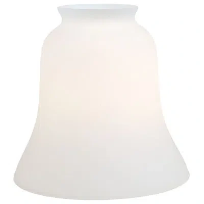 Minka Aire 4.5" H Glass Bell Ceiling Fan Fitter Shade ( Screw On ) In White