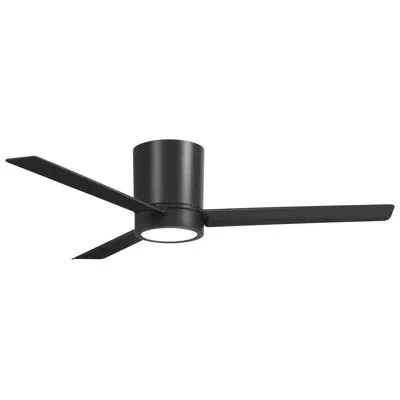 Minka Aire 52'' 3 - Blade Led Propeller Ceiling Fan With Remote Control And Light Kit Included In Coal
