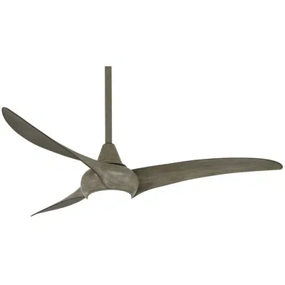 Minka Aire 52" 3 - Blade Led Propeller Ceiling Fan With Remote Control And Light Kit Included In Driftwood