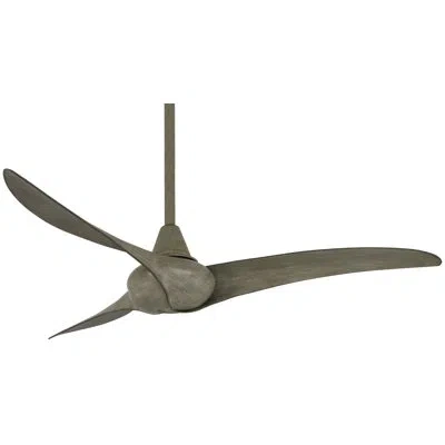 Minka Aire 52" 3 - Blade Propeller Ceiling Fan With Remote Control In Driftwood