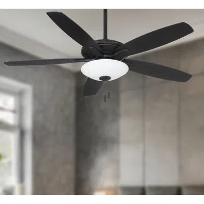 Minka Aire 52" 5 - Blade Led Standard Ceiling Fan With Pull Chain And Light Kit Included In Coal
