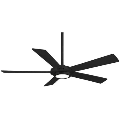 Minka Aire 52" 5 - Blade Led Standard Ceiling Fan With Remote Control And Light Kit Included In Black