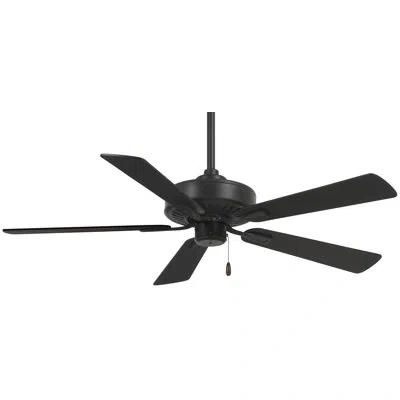 Minka Aire 52" 5 - Blade Standard Ceiling Fan With Pull Chain In Coal