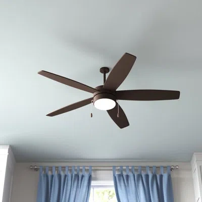 Minka Aire 52" Airetor 5 - Blade Led Standard Ceiling Fan With Pull Chain And Light Kit Included In Oil Rubbed Bronze