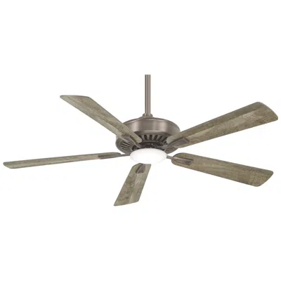 Minka Aire 52"  Burnished Nickel Led Light Ceiling Fan With Remote