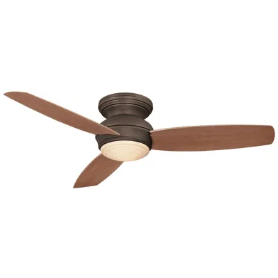 Minka Aire 52"  Concept Bronze Flushmount Led Fan With Wall Control