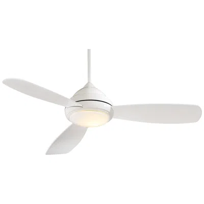 Minka Aire 52"  Concept I Modern White Led Ceiling Fan With Remote