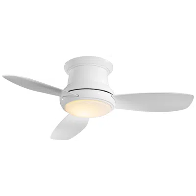 Minka Aire 52"  Concept Ii White Flushmount Led Ceiling Fan With Remote